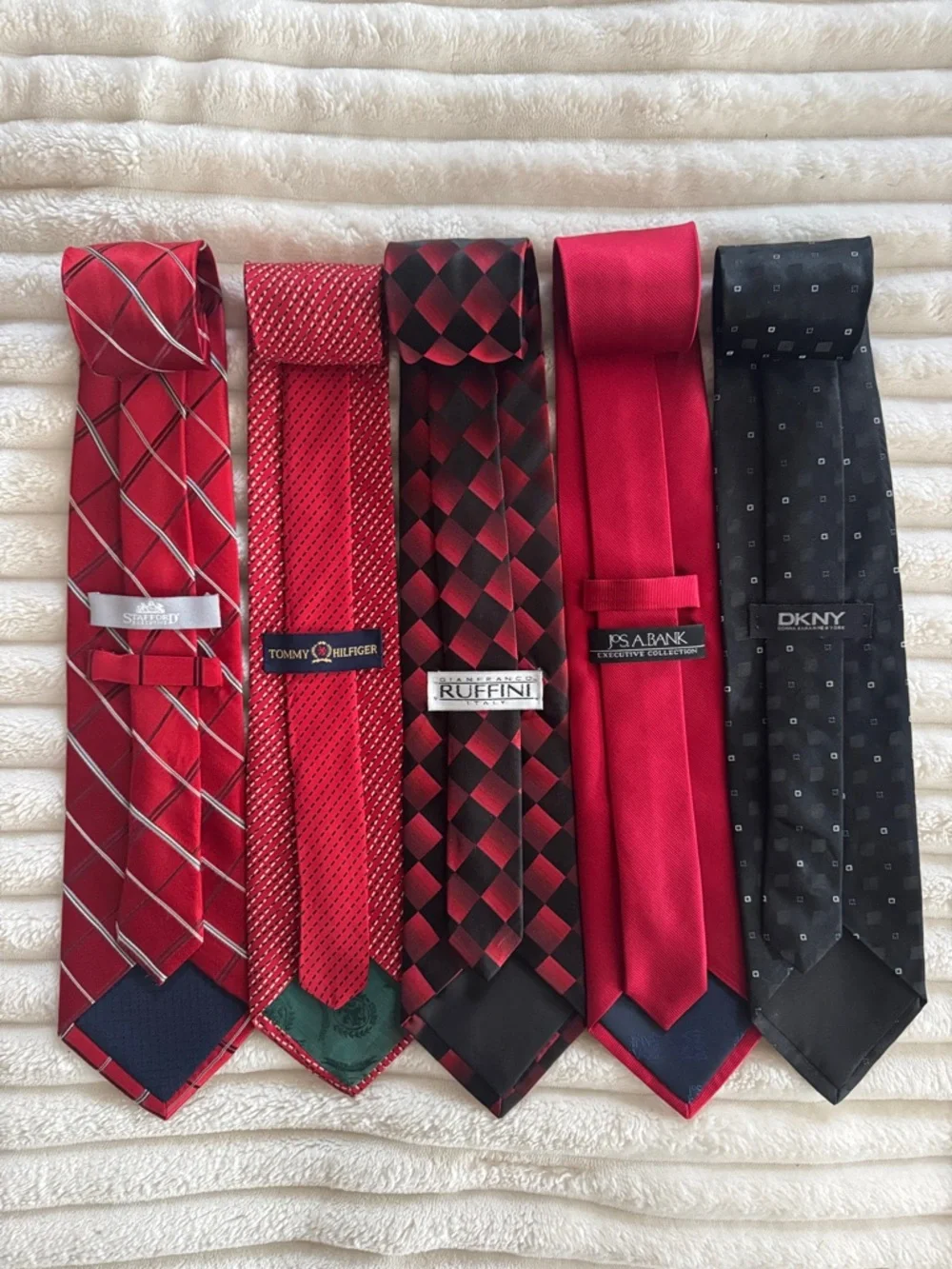 Premium Tie Bundle Red & Black Silk Ties